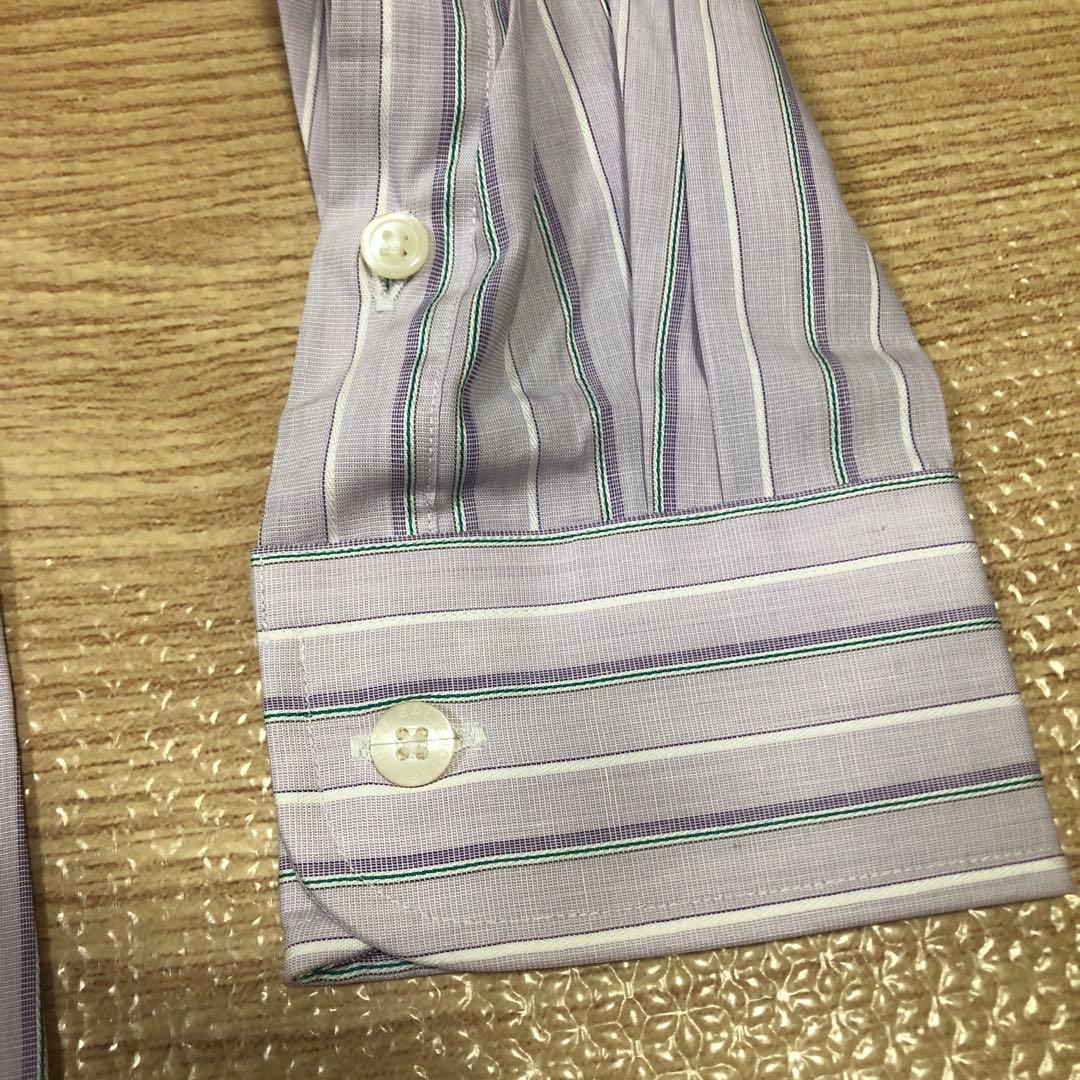 【本日最終値下デッド未使用タグ付BALENCIAGA ストライプシャツ38-80