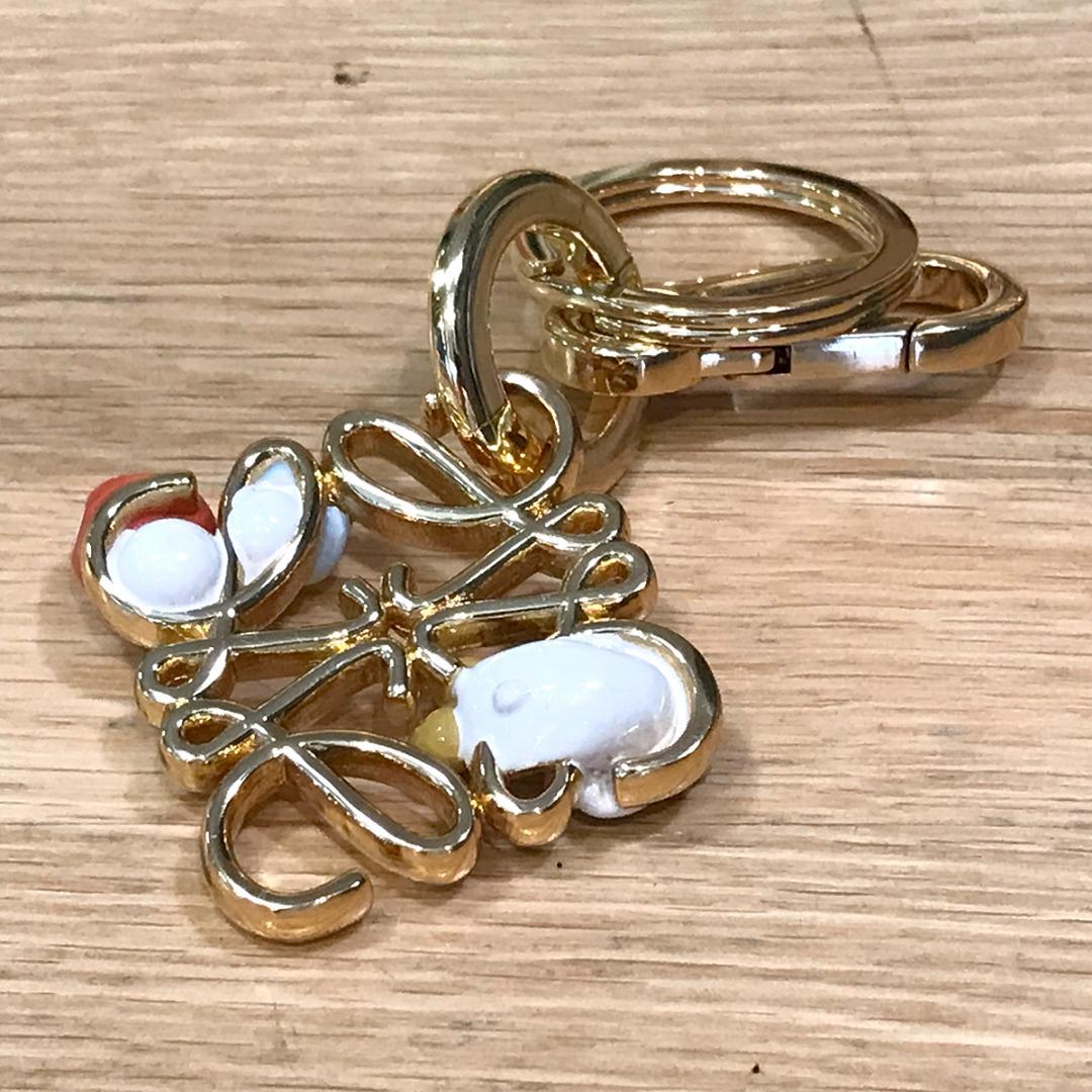 RRR様の 超美品 ロエベ スナフジタ コラボ アナグラム キーリング ハムスタ