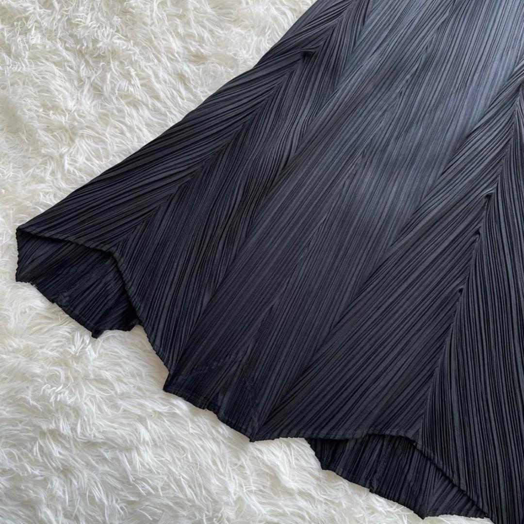 大きいサイズ✨プリーツプリーズ 変形フレアスカート