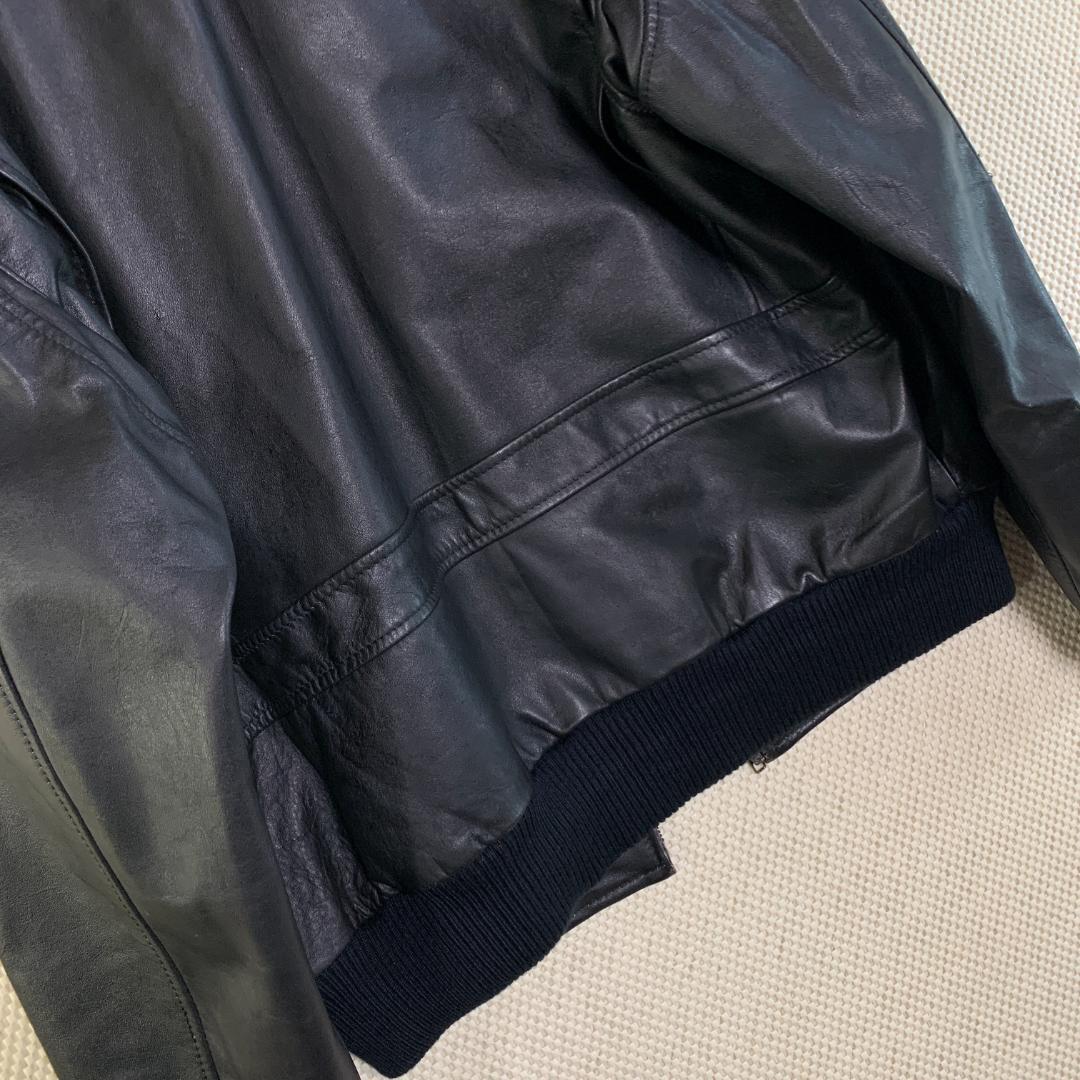 フライトジャケット レザージャケット G1 襟ボア 本革 黒 古着