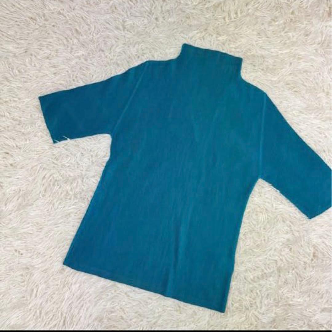 【週末値下げ　美品】pleats please シャツ　半袖　ブルー　サイズ3