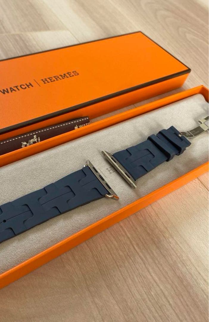 【新品同様】Apple Watch エルメスキリム ネイビー HERMES