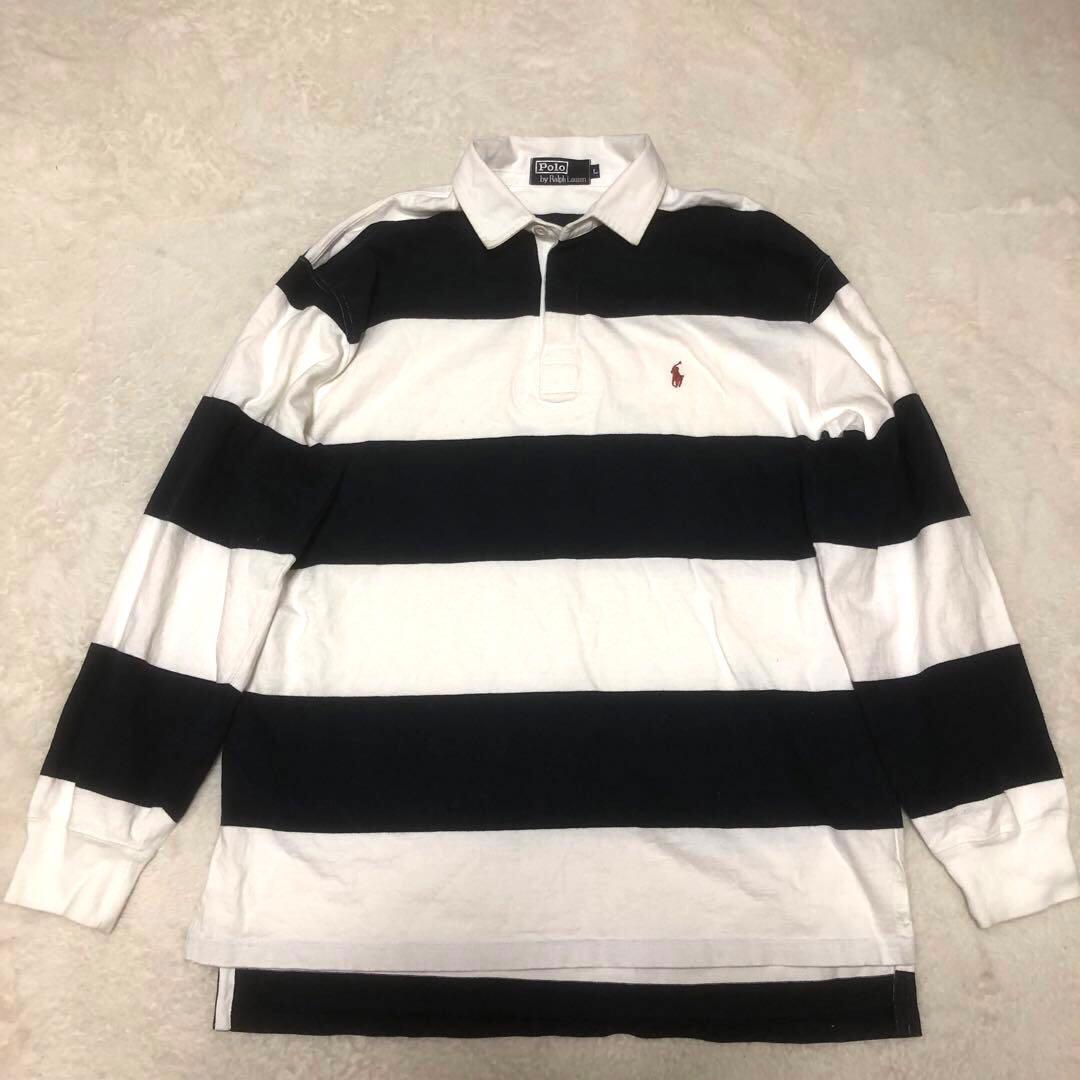 ポロラルフローレン　ラガーシャツ　ポロシャツ　ボーダー　ポニー刺繍　常田大希着用