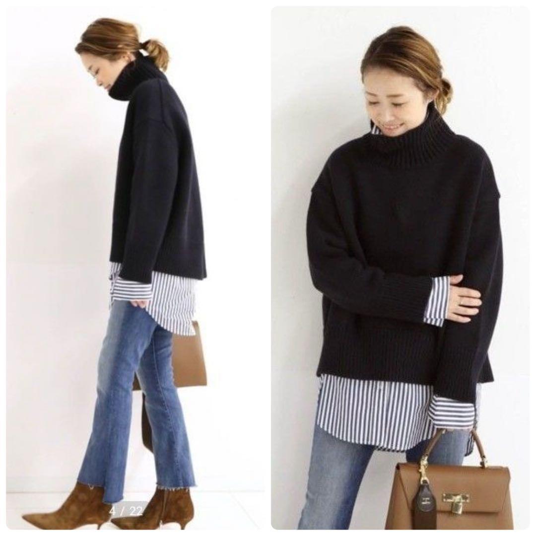 【極美品✨】ドゥーズィエムクラス ウールカシミヤ5Gニット