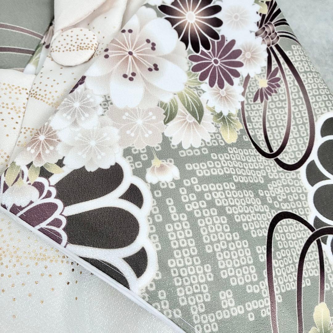 [グリーン]被布セット　男の子　七五三　3歳　着物セット