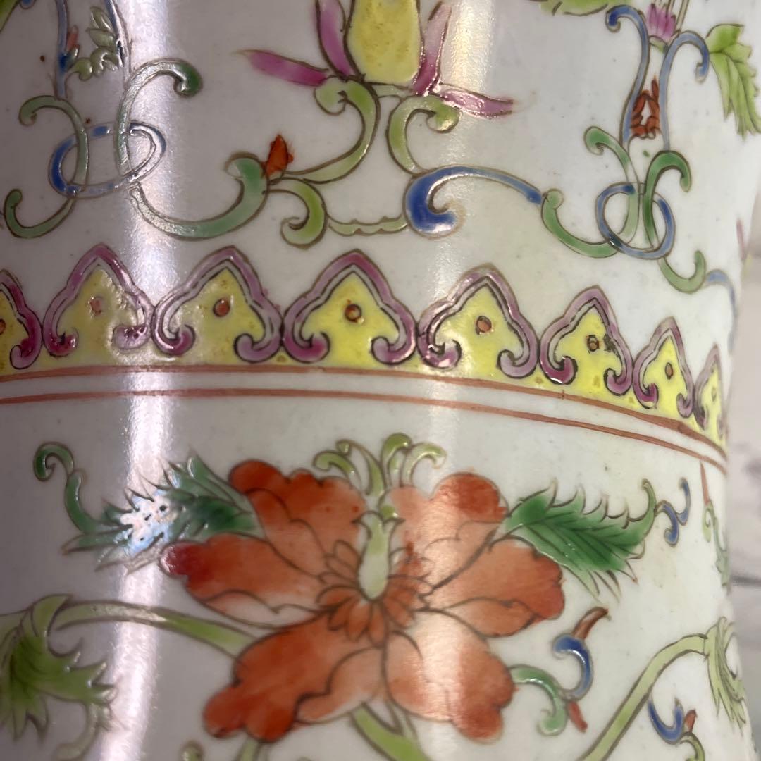 お値下げ 中国陶器 花瓶 花器 陶芸