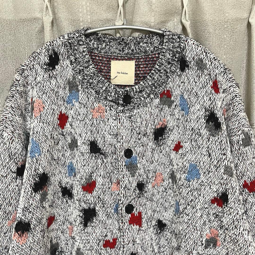 23AWコウタグシケン Doodle Cardigan ニットカーディガン