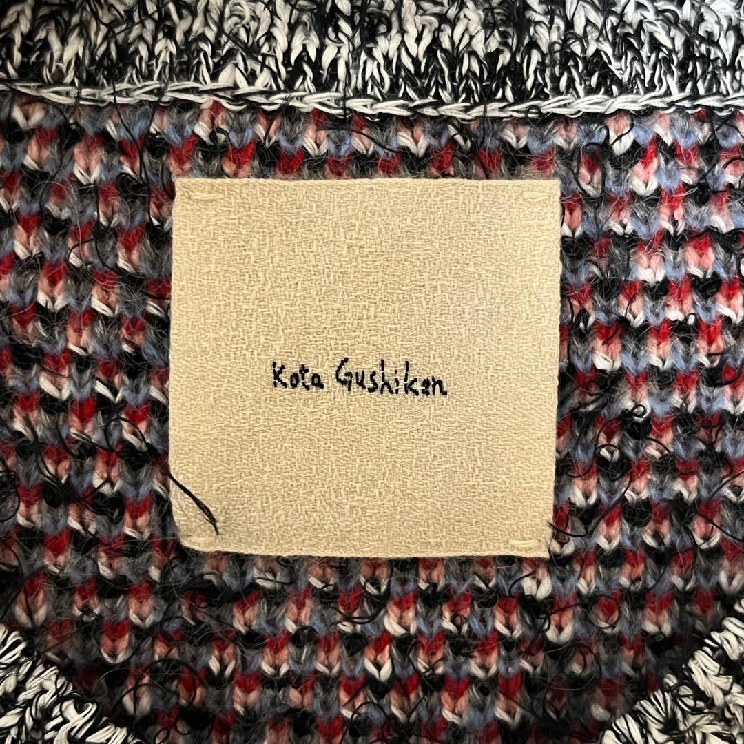 23AWコウタグシケン Doodle Cardigan ニットカーディガン