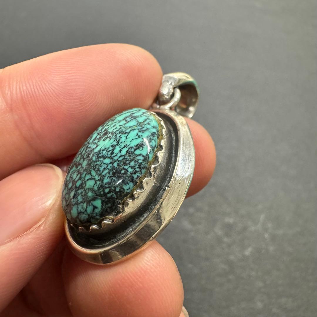 【NUMBER8 silver925】ターコイズ ペンダントトップ