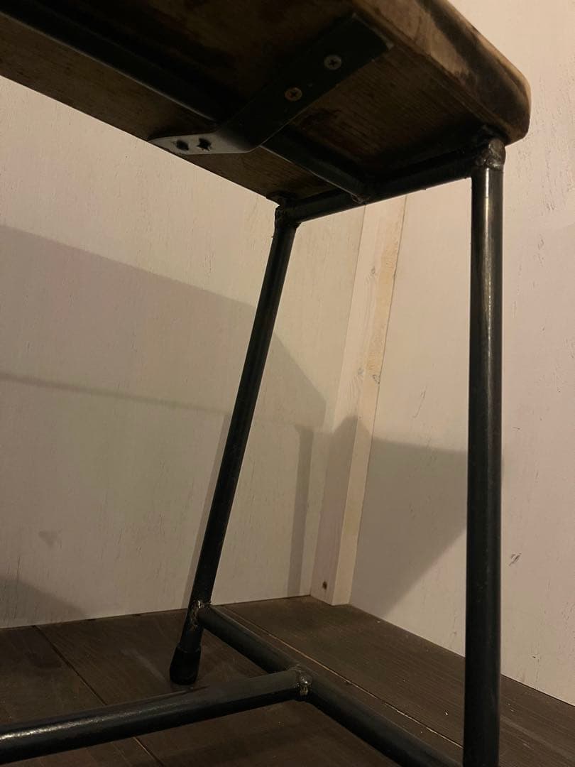 アイアン　ベンチ　足場板（古材）　アンティーク　送料込み