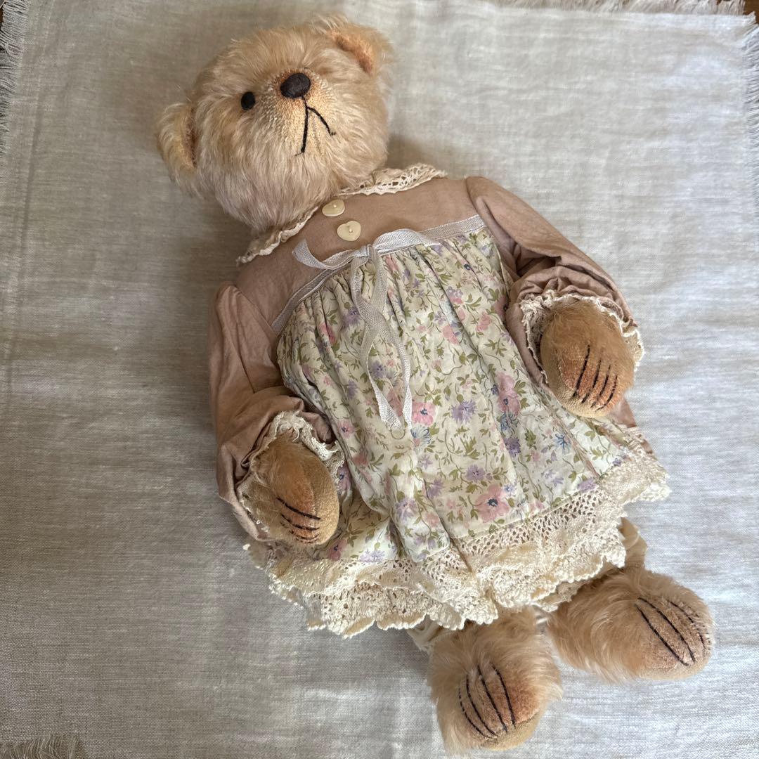 梶原晴美　テディベア　34センチ　美品