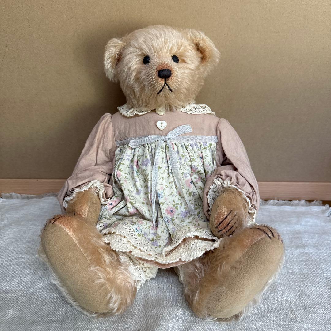 梶原晴美　テディベア　34センチ　美品