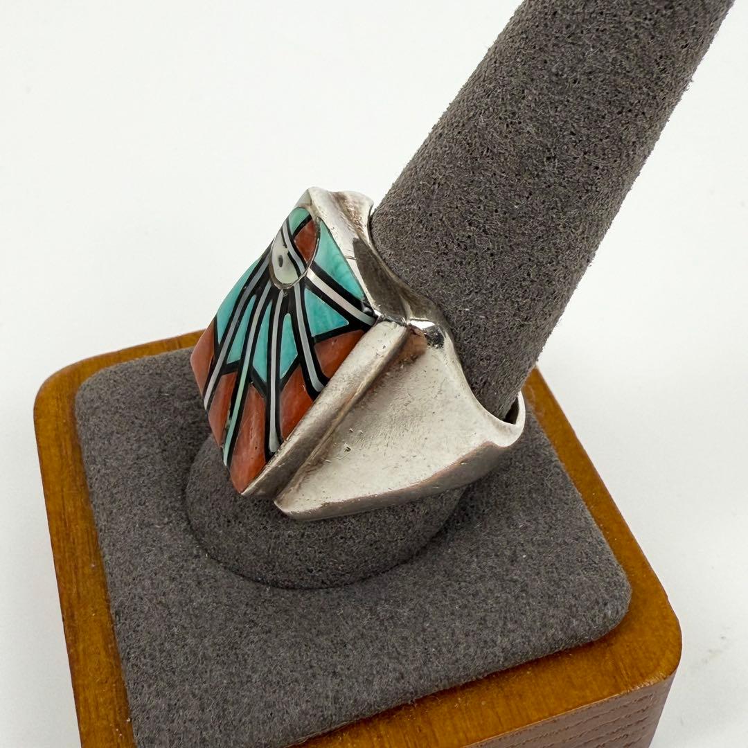 ZUNI アンジェリーナラーティ マルチカラー サンフェイスインレイリング