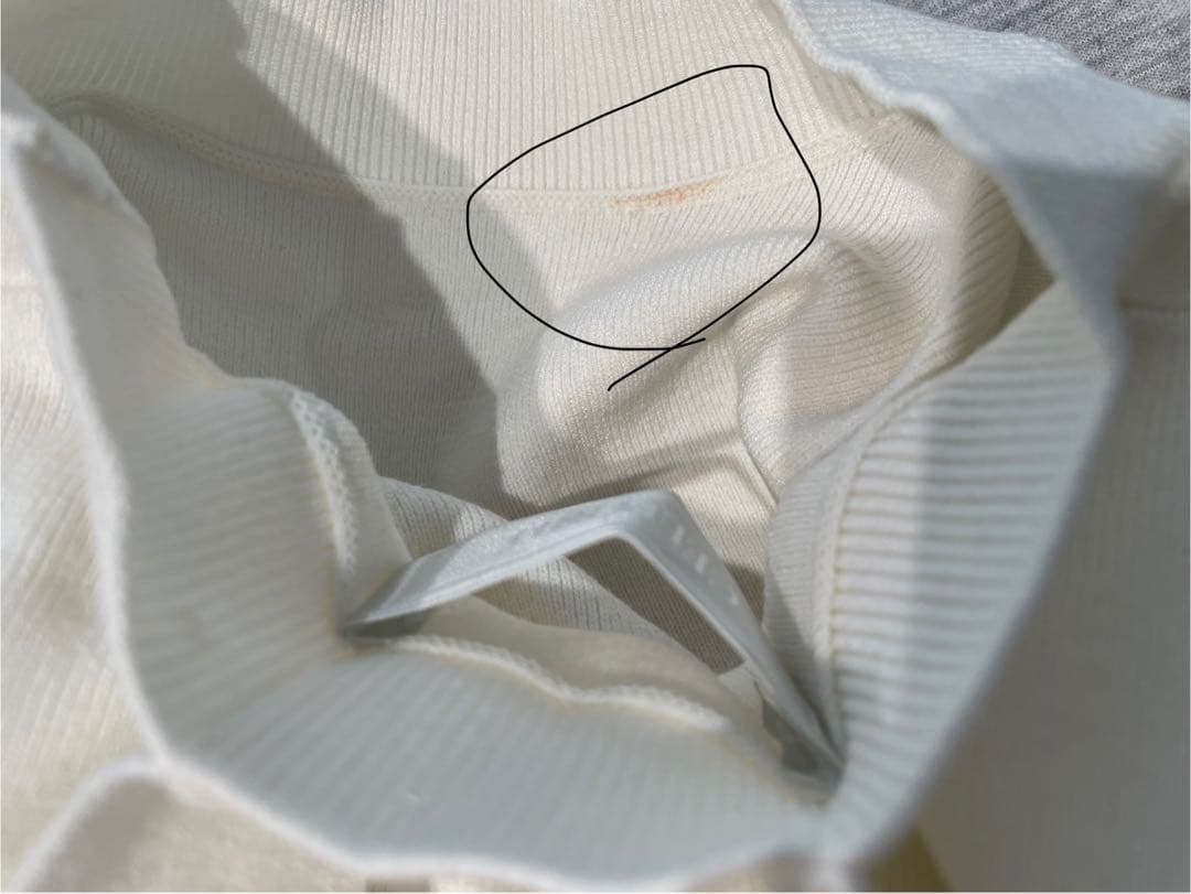 CELFORD セルフォード バックリボンニットコンビプルオーバー ホワイト