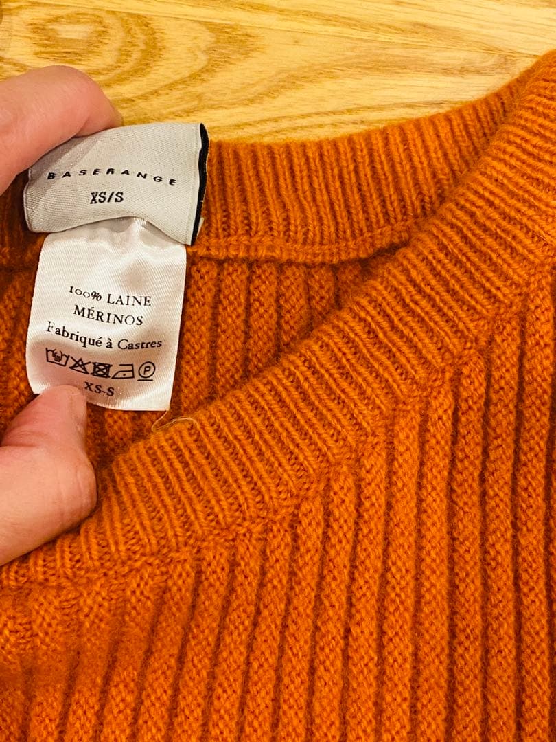 Baserange KAI Sweater オレンジ　ニット