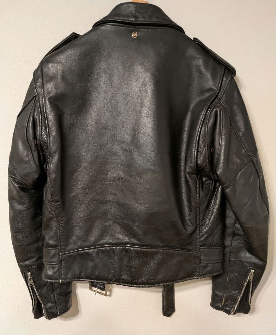 【米国製】size 40 schott ダブル ライダース 618 黒 ブラック