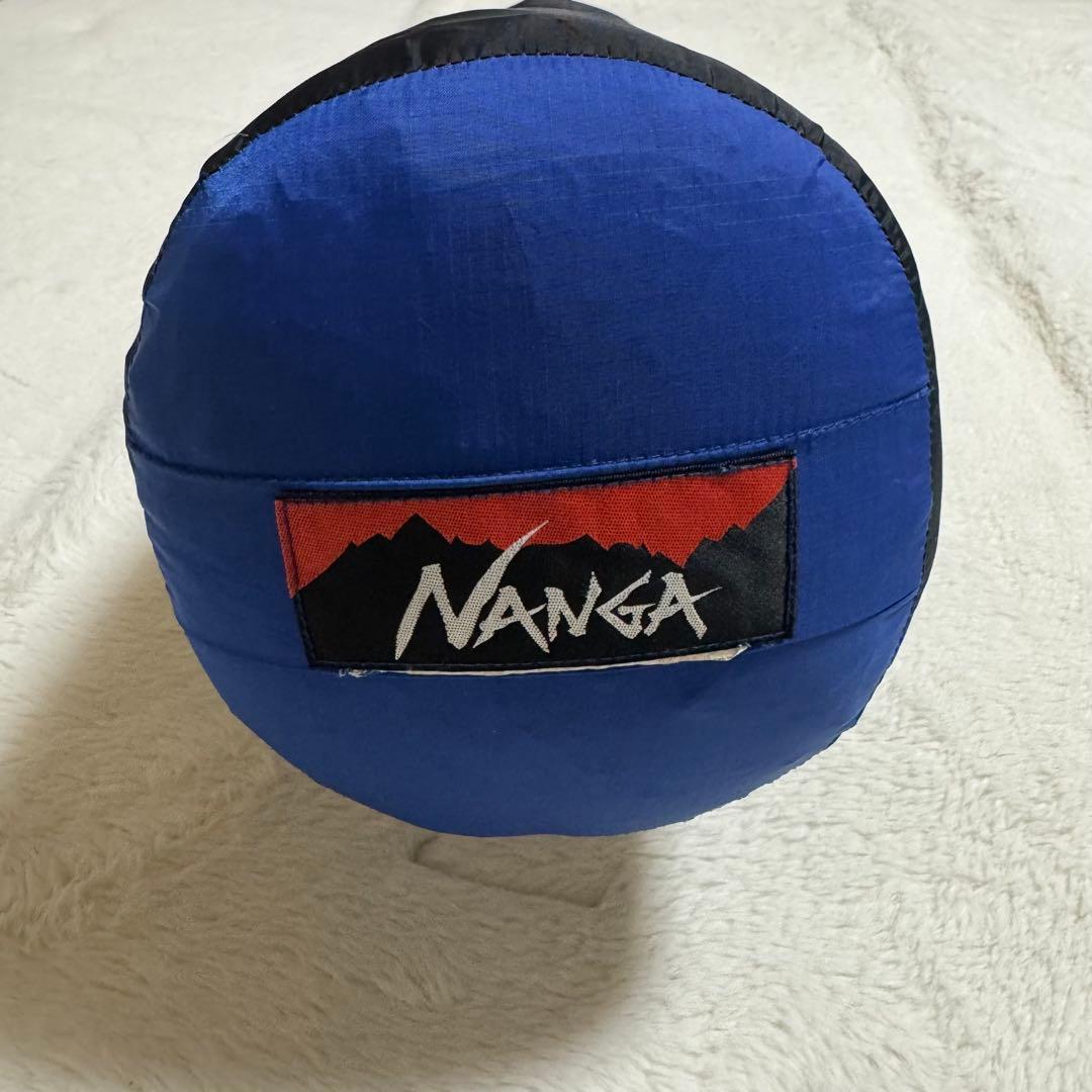 美品NANGAオーロラテックス　ダウンシュラフ450DX 寝袋　ブルー