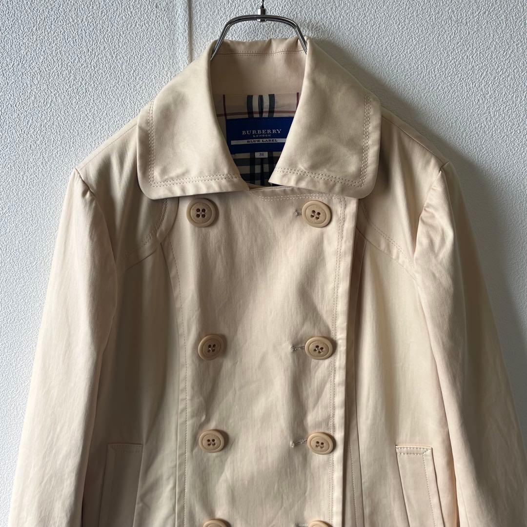 BURBERRY BLUE LABEL バーバリー ダブルボタン ノバチェック