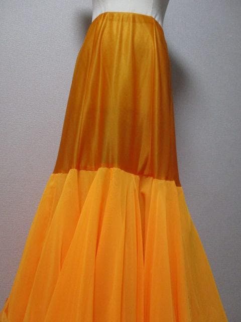 社交ダンス Sunnise/Mango　 イエローオレンジ グラデーションドレス