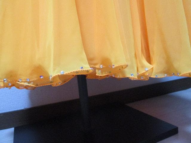 社交ダンス Sunnise/Mango　 イエローオレンジ グラデーションドレス