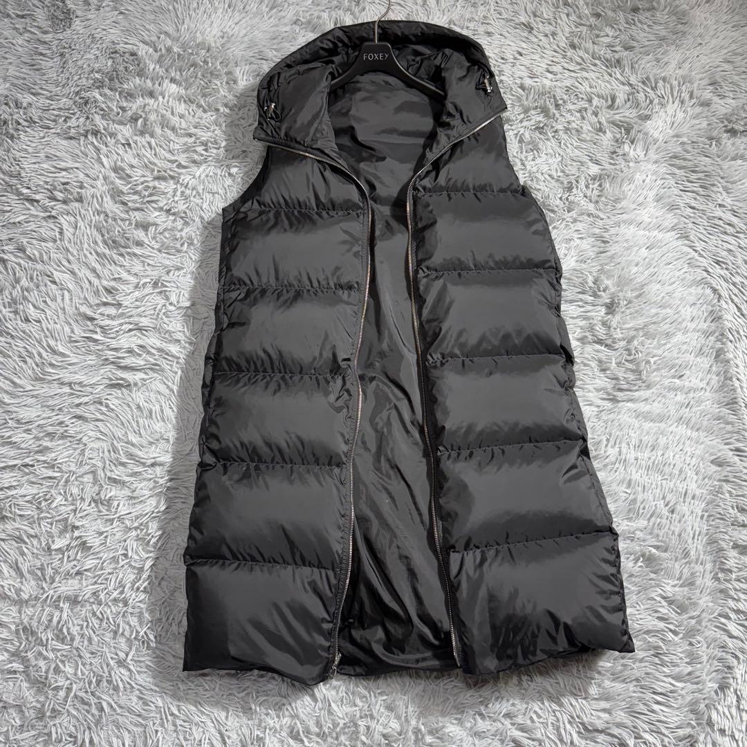 極美品✨セオリー 2way リバーシブルロングダウンベスト '19年 ブラック