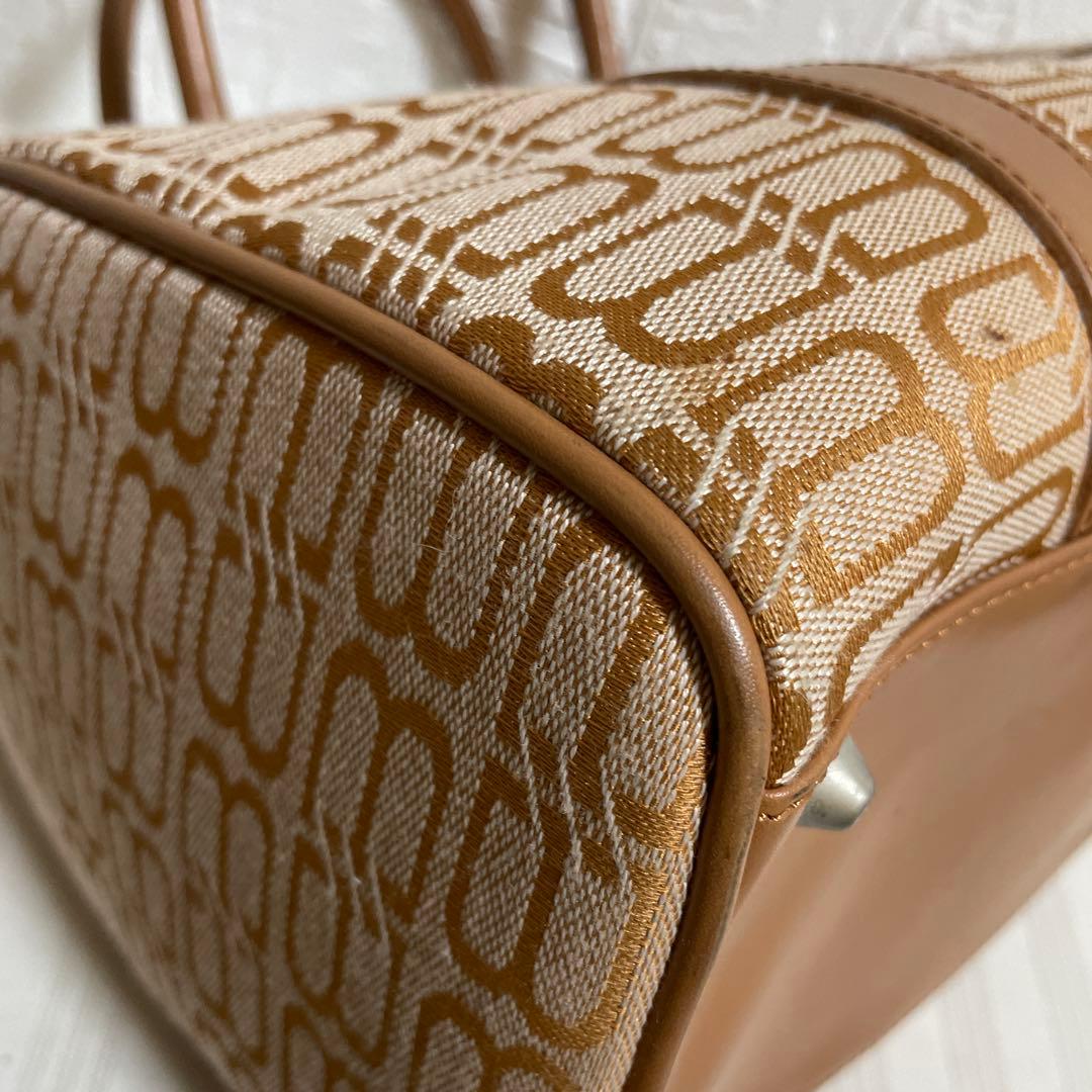 訳あり BALENCIAGA バレンシアガ BBロゴ 総柄 ミニボストンバッグ