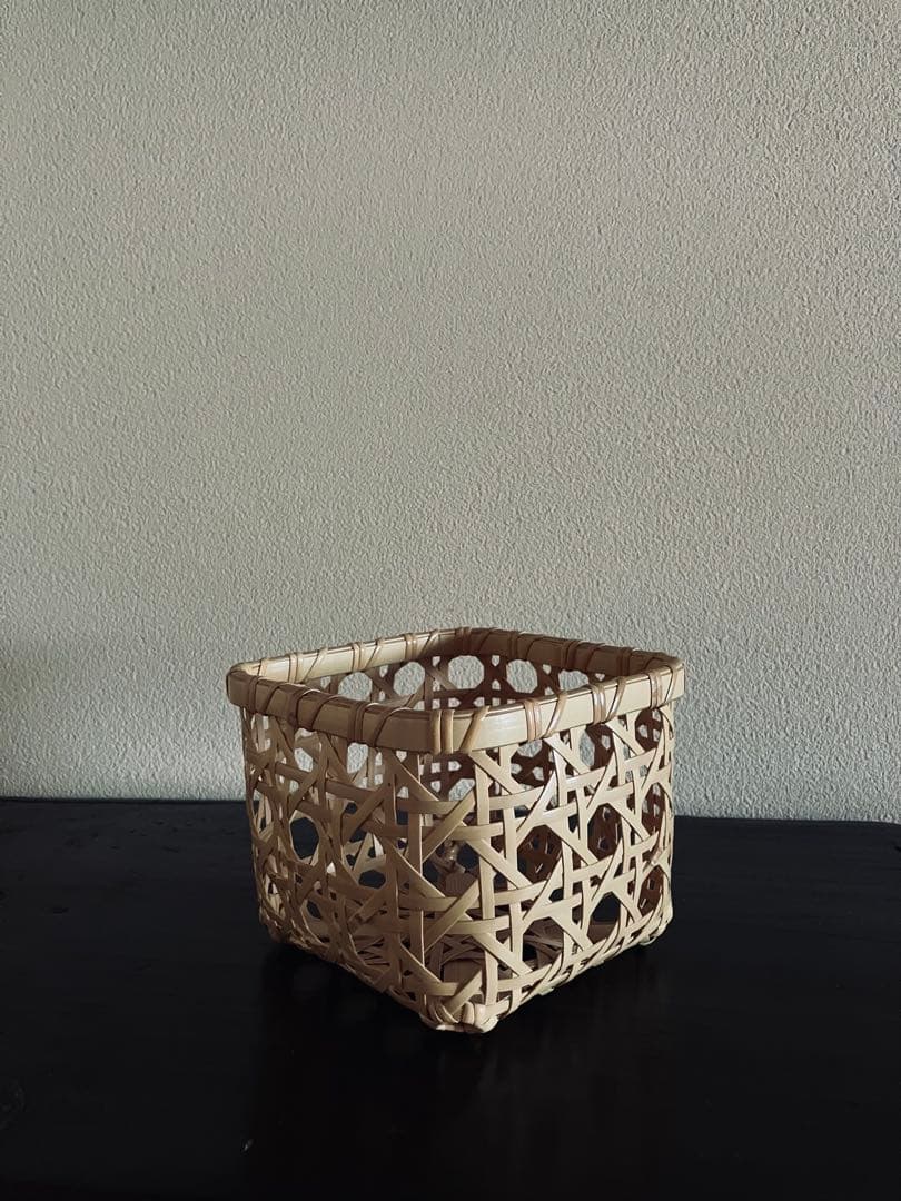 別府竹細工 八つ目編みのバスケット