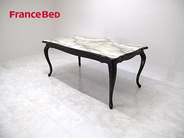 美品　ヴィンテージ　フランスベッド　アールヌーヴォー様式ダイニングテーブル