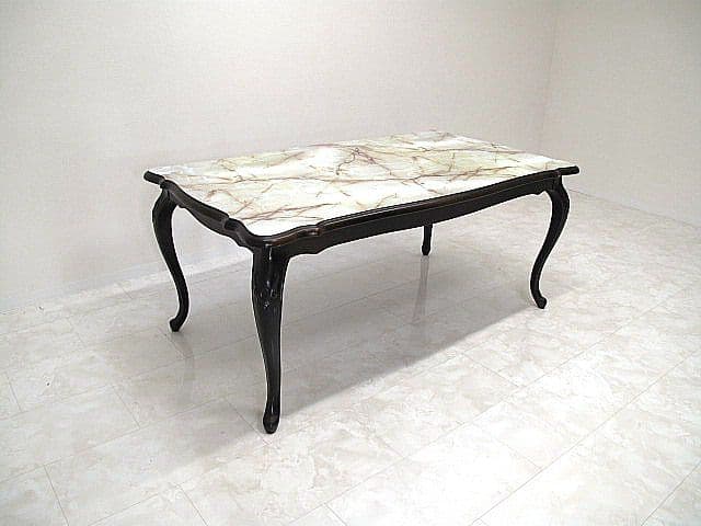 美品　ヴィンテージ　フランスベッド　アールヌーヴォー様式ダイニングテーブル