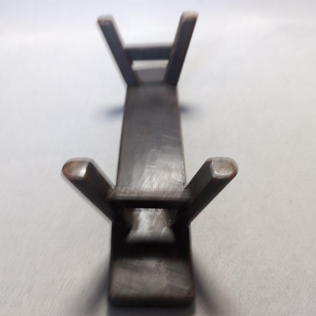 李朝 木製枕 枕 寝具 李朝家具 李朝工芸 李朝木工品 彫刻台 曲線デザイン