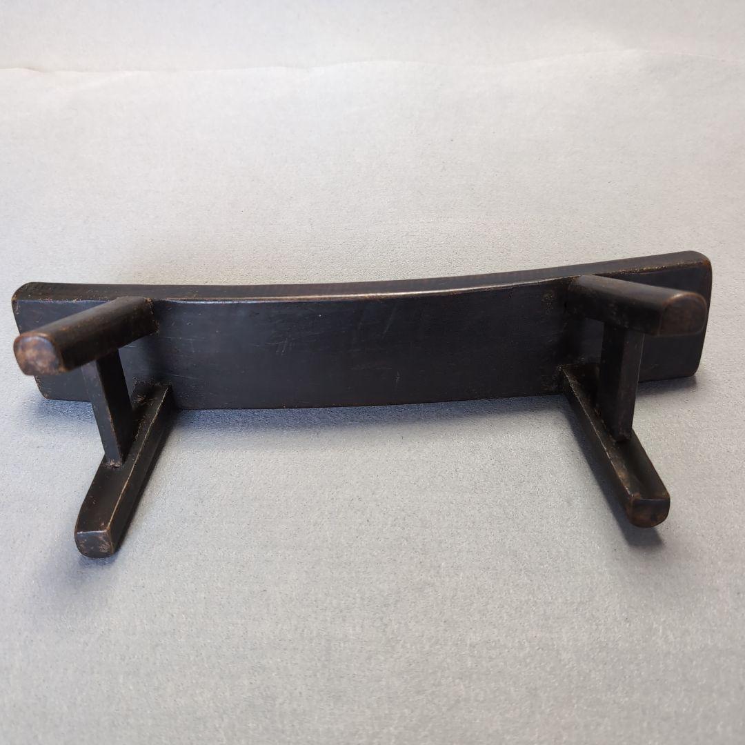 李朝 木製枕 枕 寝具 李朝家具 李朝工芸 李朝木工品 彫刻台 曲線デザイン