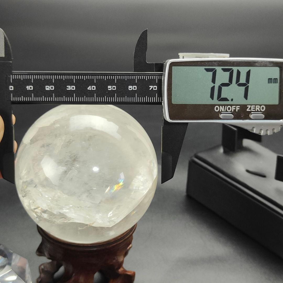 B2.天然水晶　アイリスクォーツ　レインボークォーツ　スフィア　天然石　処分