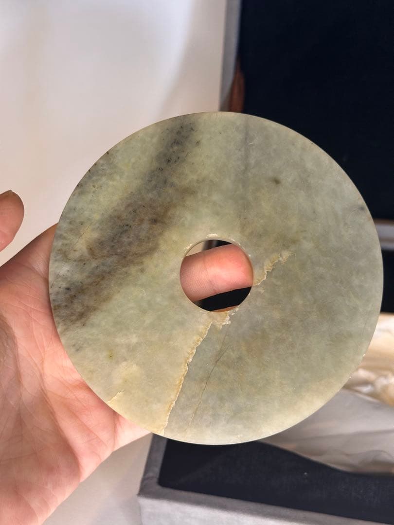 玉璧 玉石置物 クラシック装飾