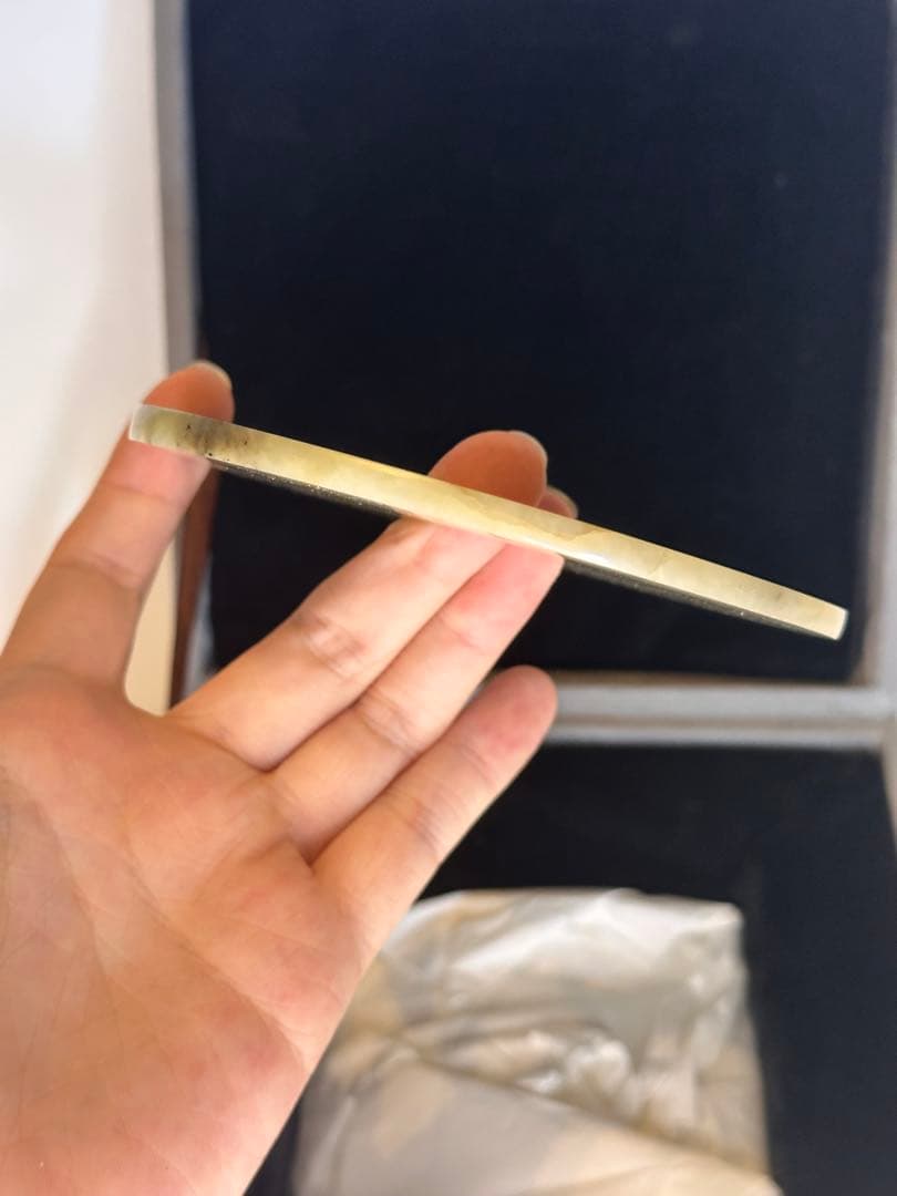 玉璧 玉石置物 クラシック装飾