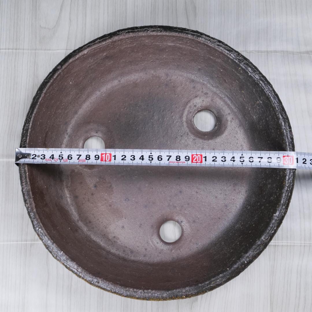 【週末セール】凡才① 南蛮皿 10号30cm 盆栽鉢 山野草鉢