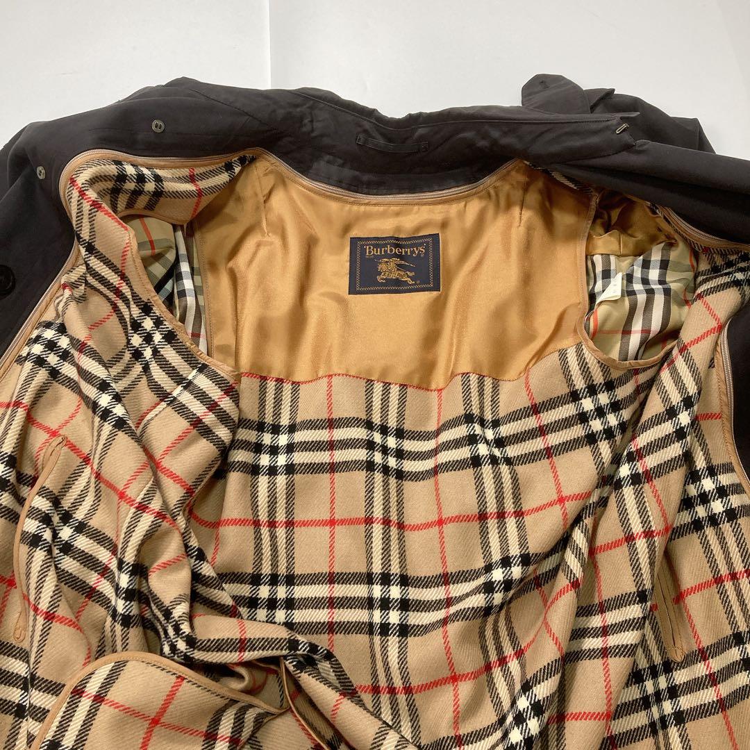 バーバリー トレンチコート ノバチェック ライナー付き ブラック 11AR