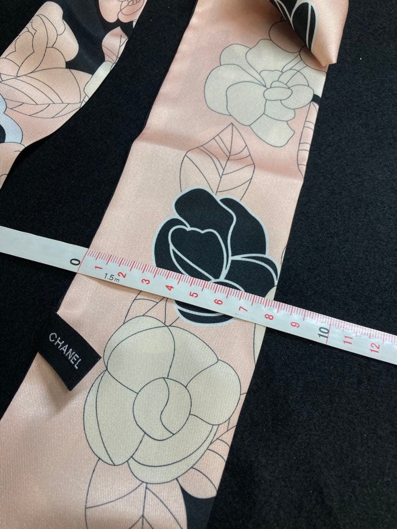 まる 美品 CHANEL ヘアバンド・スカーフ バラ　ココマーク