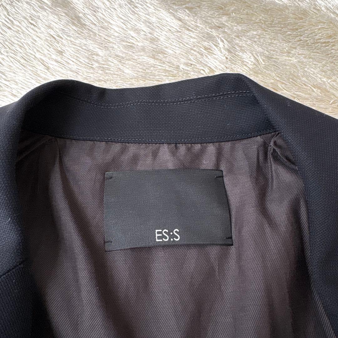 25SS新品 未使用 ES:S エス トレンチコート ネイビー 1 干場氏愛用