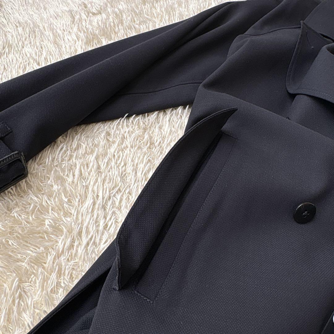 25SS新品 未使用 ES:S エス トレンチコート ネイビー 1 干場氏愛用