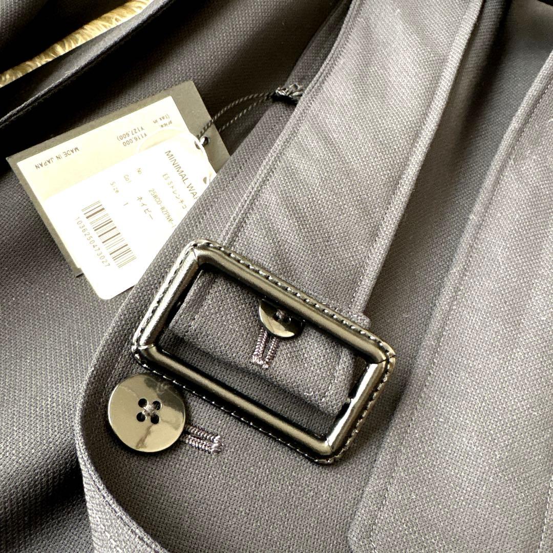 25SS新品 未使用 ES:S エス トレンチコート ネイビー 1 干場氏愛用