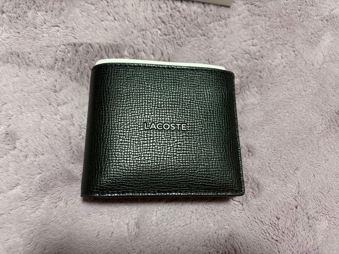 LACOSTE 二つ折り財布 ブラック NH50530