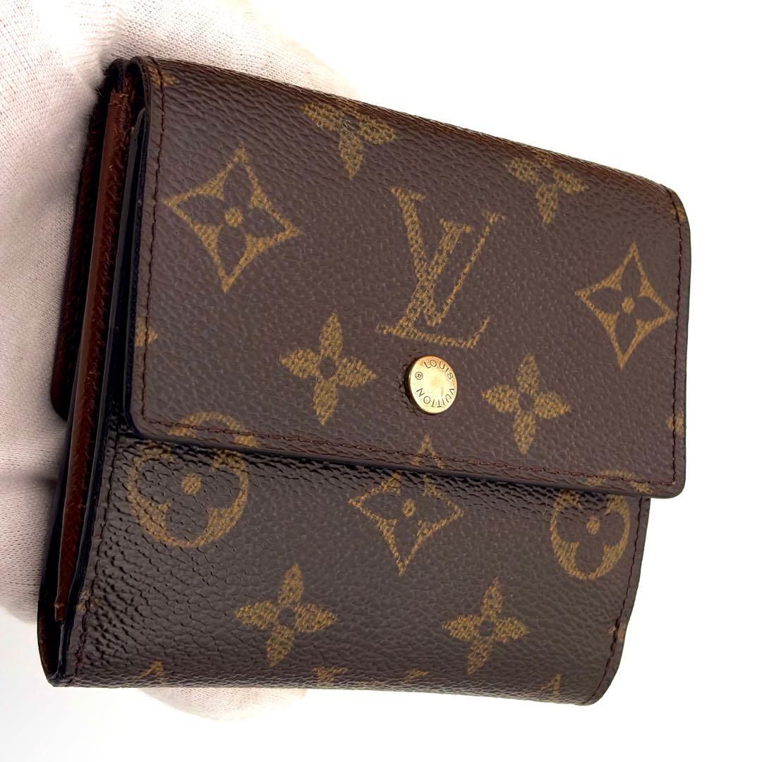 【美品】ルイヴィトン モノグラム ポルトモネ ビエ カルトクレディ 三つ折り財布