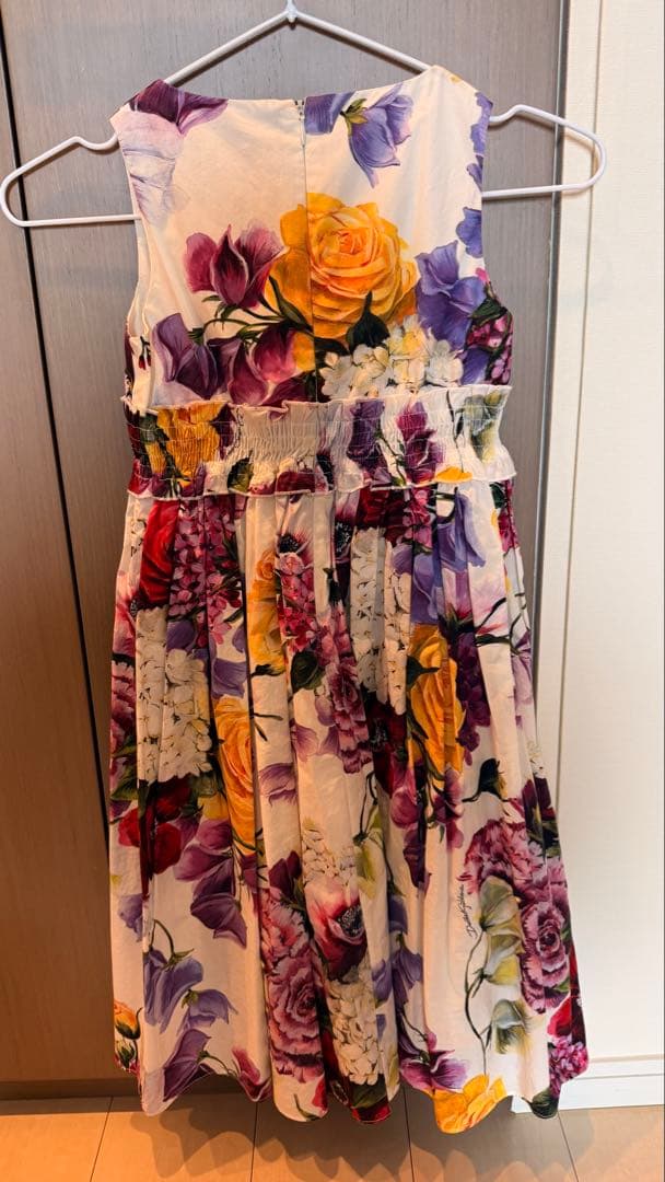 DOLCE&GABBANA フラワープリント ノースリーブワンピース