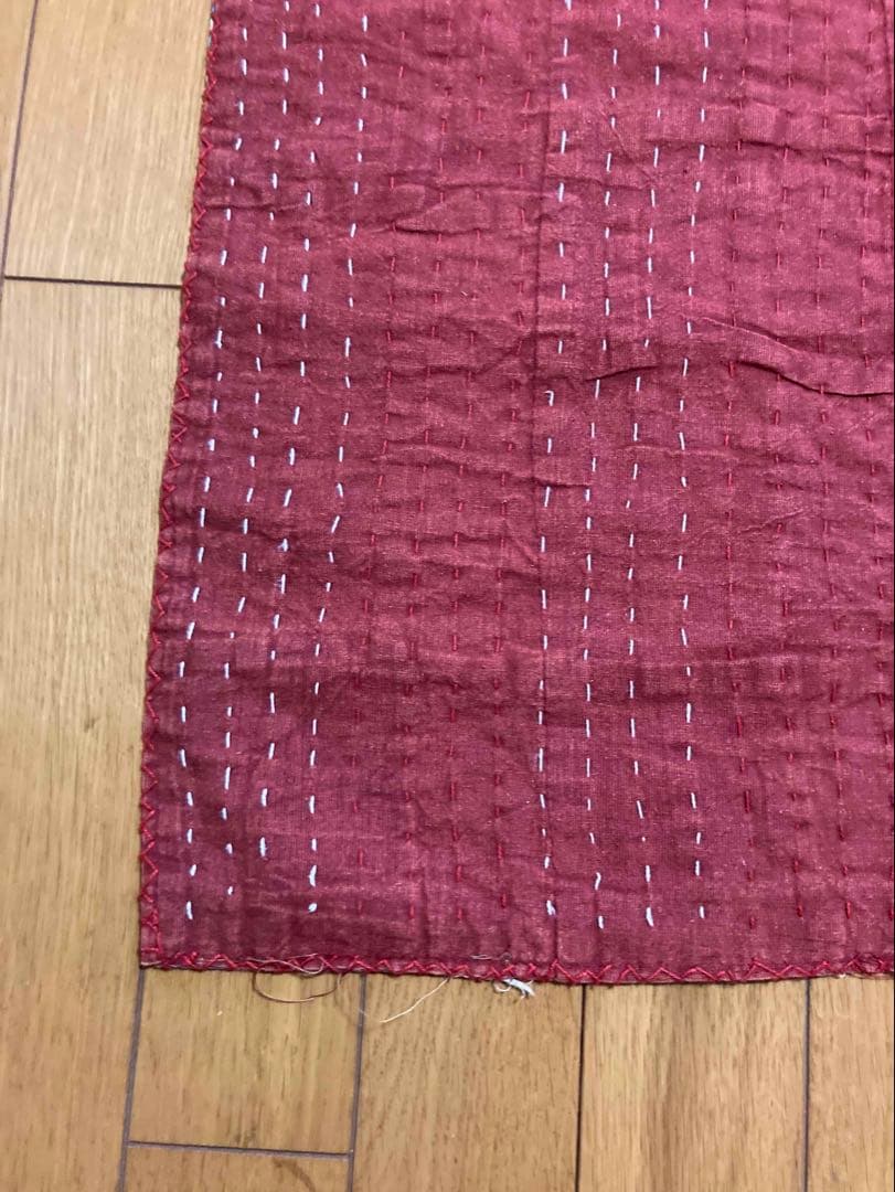 インド　ダブルサイズ　パッチワーク　ストーンウォッシュ×プリント花柄　フリーダ