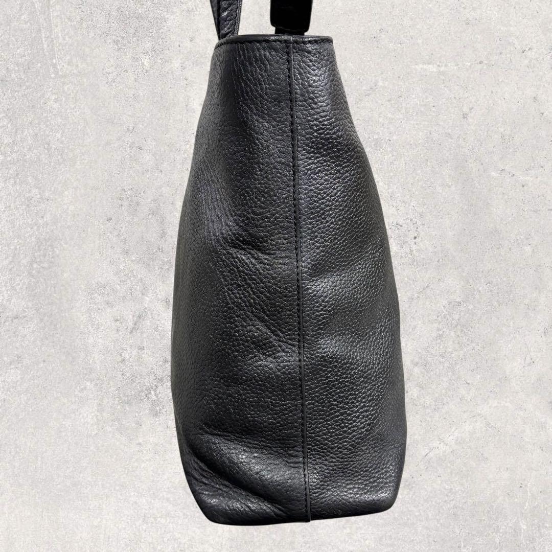 瀧治郎HushTug ハッシュタグ レザートートバッグ 黒 A4 本革