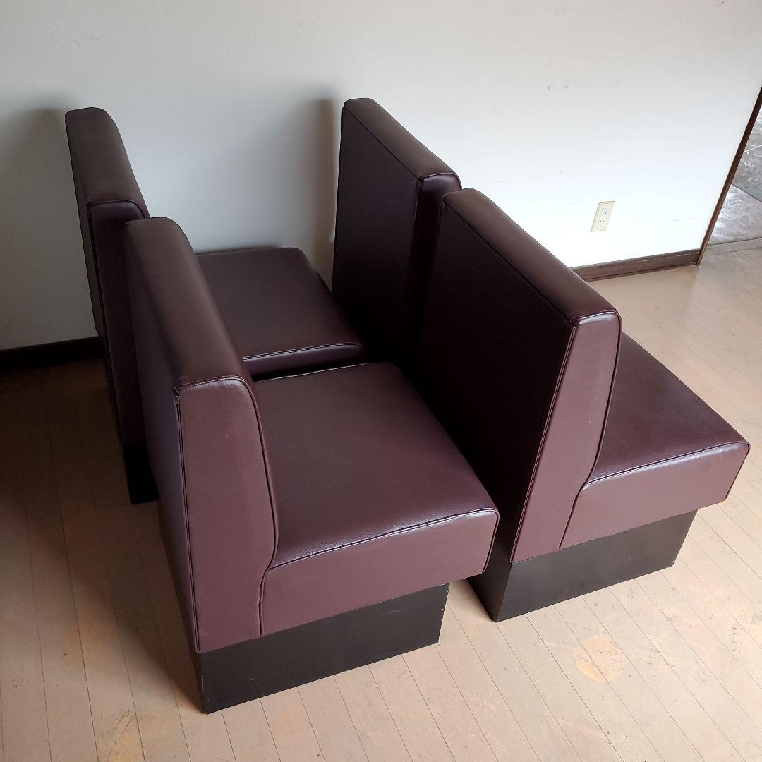 飲食店ソファー　業務用ソファー　4台セット