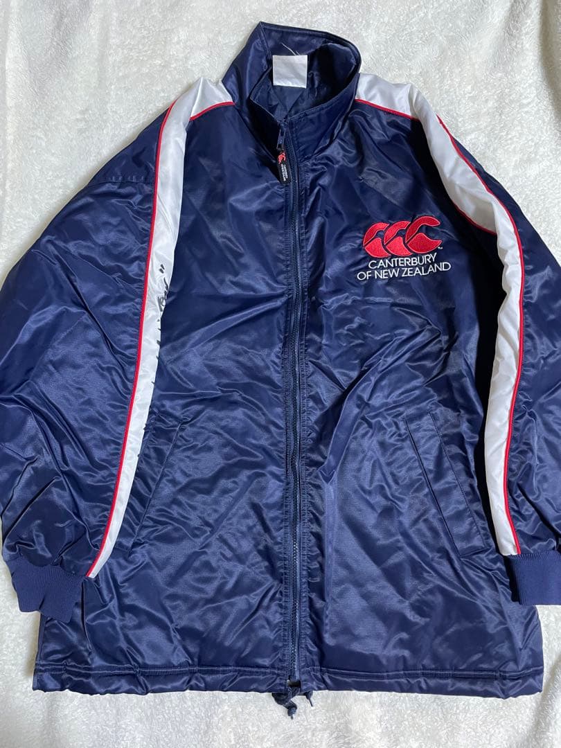 canterbury ネイビー 中綿ベンチコート Lサイズ