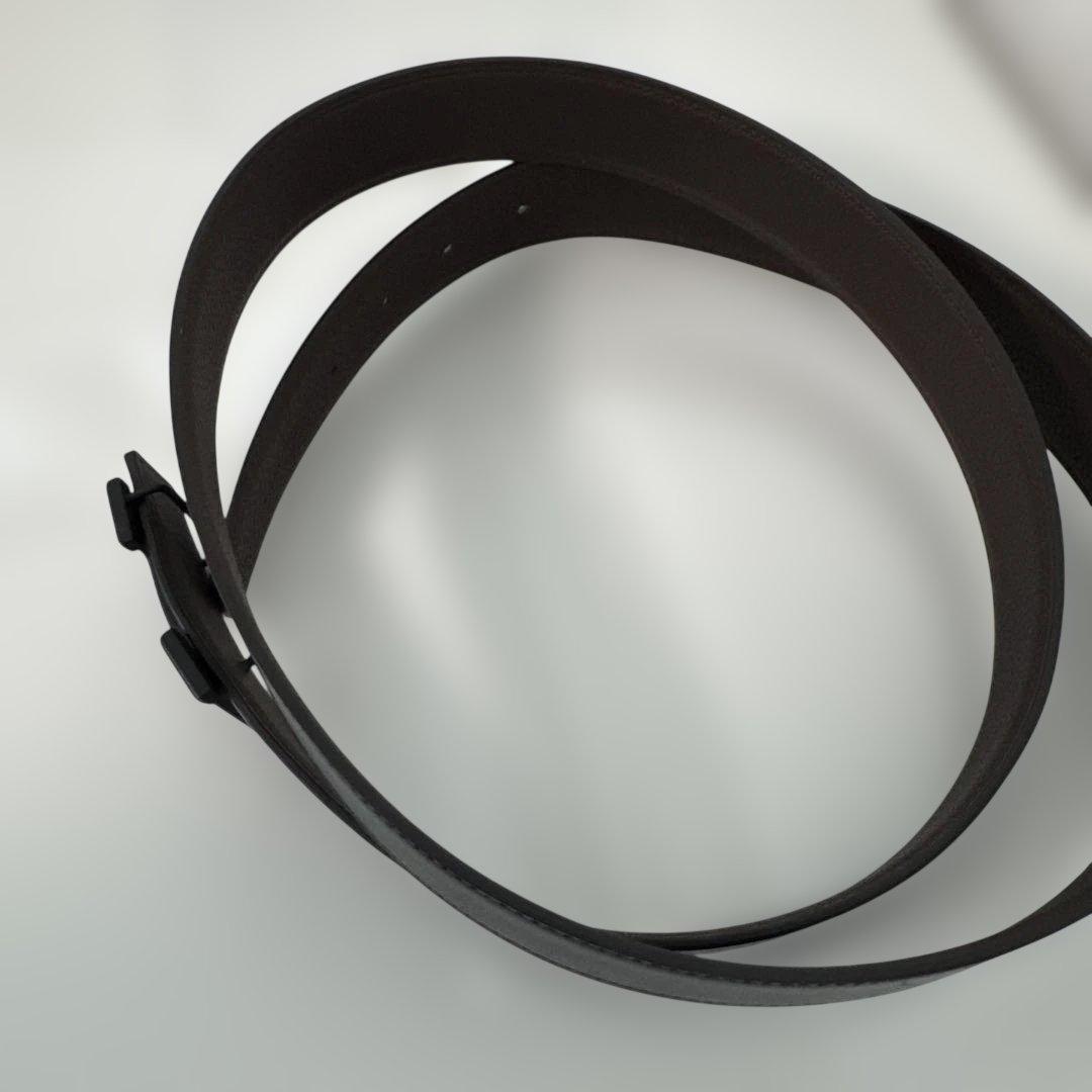 エルメス　黒レザーベルト　ショップ袋付き