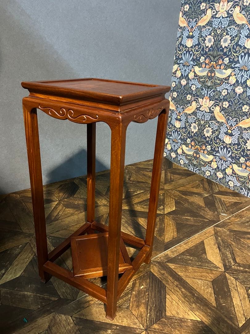 カリモク 花台 インテリア 昭和レトロ アンティーク 飾り台