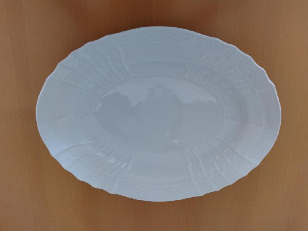 リチャードジノリ ベッキオホワイト オーバル皿 33㌢